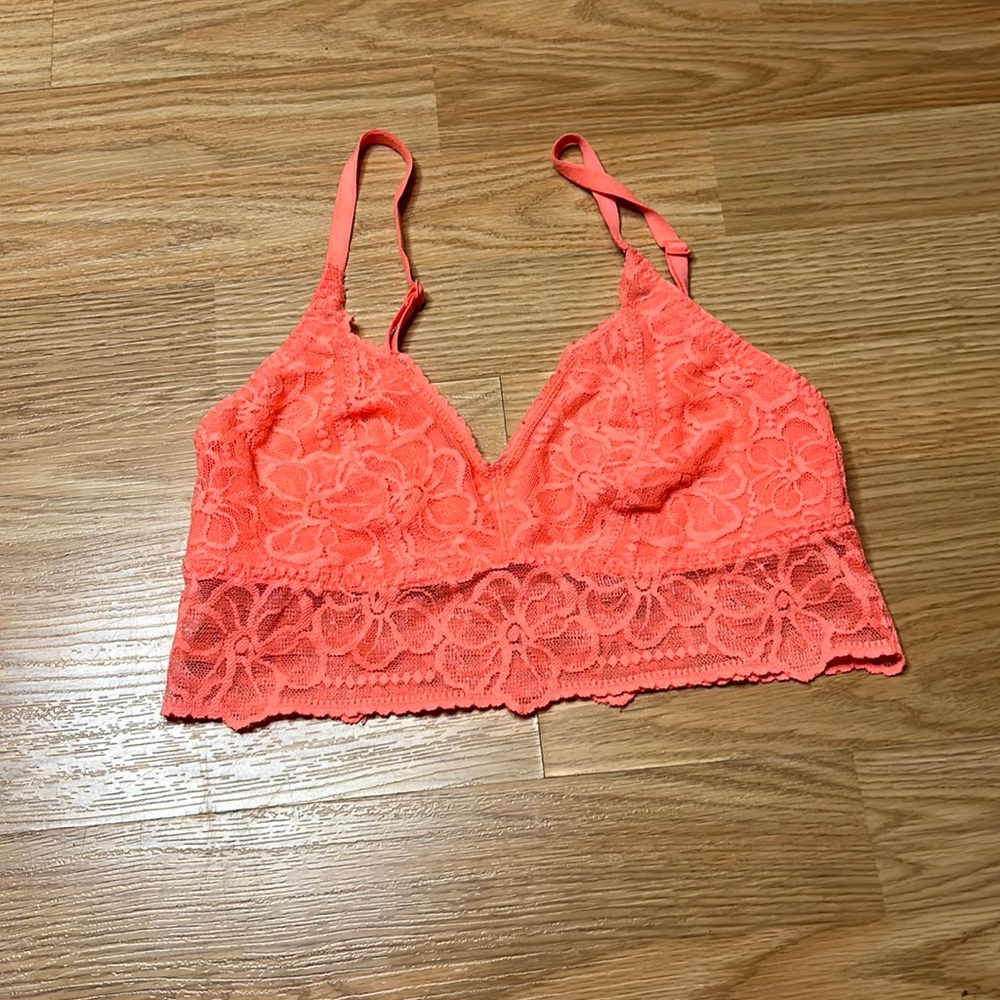 Coral color PINK bralette